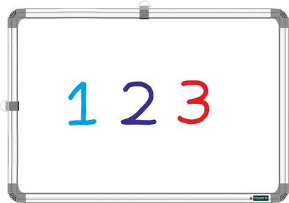 YAJNAS Non Magnetic 1X1.5 Feet,Double Sided Writing Whiteboard & Chalkboard,Pack of 1 Whiteboards
