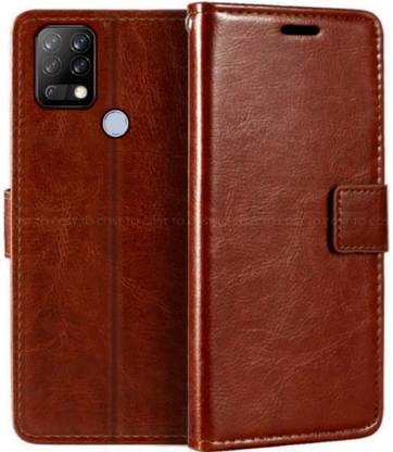 COST TO COST Flip Cover for Tecno Pova Brown Flip Cover, Tecno Pova LD7j