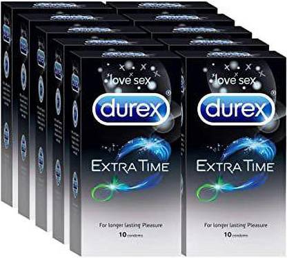 DUREX DurexExtra Time Condom Pack of 10( 10x10=100) Condom