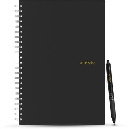 Infinote Originals Smart Reusable Tear-Resistant Waterproof Stone Paper Notebook A4 Journal Ruled and Unruled 100 Pages