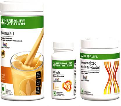 Herbalife Nutrition FORMULA 1SHAKE ORANGE &PROTIEN POWDER 200 G AFRESH ENERGY DRINK GINGER Plant-Based Protein