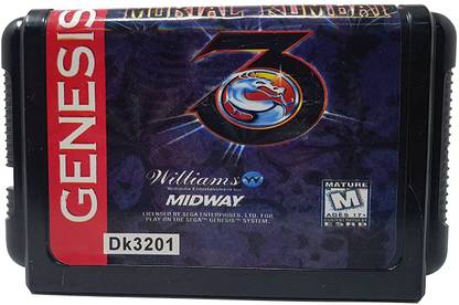 BVG 16 Bit Video Game Cassette/Cartridge Ultimate Mortal Kombat 3  Gaming Accessory Kit