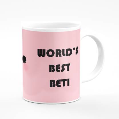 Picture Affairs Production WORLD'S BEST BETI Best Daughter I Love You Beti Happy Birthday Best printing Ceramic Coffee Mug