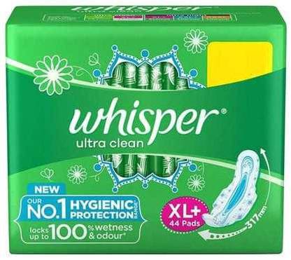 Whisper Ultra Clean Xl 44s Sanitary Pads for Women from(best buy) Sanitary Pad