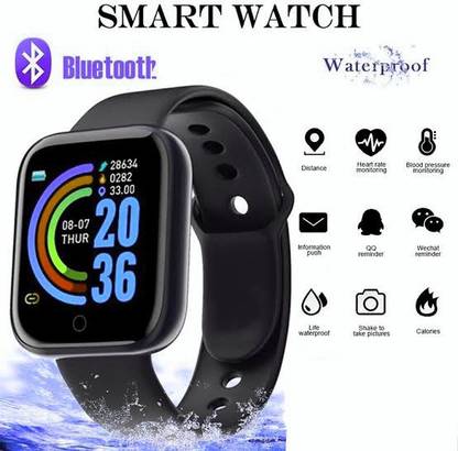 Stybits Smart Watch Bluetooth Y68 ,1.3 Inch Screen IP67 Waterproof Smartwatch
