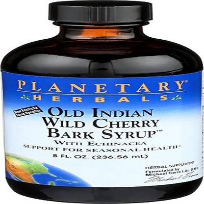 Planetary Herbals Old Indian Wild Cherry Bark Syrup With Echinacea