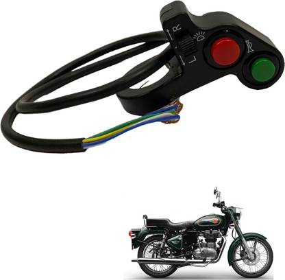 Dhe Best Bike 3Way Switch Fog Light/Headlight Handlebar For For Royal Enfield 500 EFI Handle Bar Grip For Royal Enfield 500 EFI