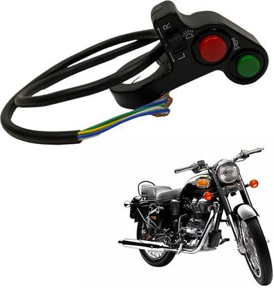 Dhe Best Bike 3Way Switch Fog Light/Headlight Handlebar For Royal Enfield 350 Twin Spark Handle Bar Grip For Royal Enfield 350 Twin Spark