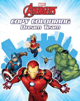 Avengers Copy Colouring Dream Team
