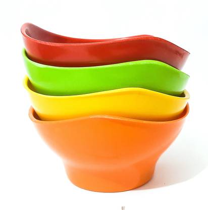 BlackFantrow Plastic Soup Bowl Beautiful Bowl Set Katori Set for Home Kitchen Dining Table