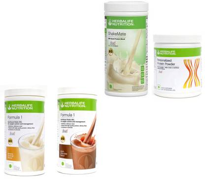 Herbalife Nutrition FORMULA 1 SHAKE BANANA+ CHOCOLATE 2 PCS PROTIEN 200 G SHAKEMATE VANILLA FLAVOR Nutrition Drink