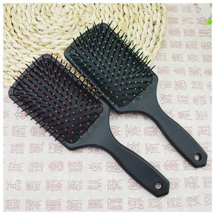 SANDIP Rectangular Cushion Paddle Hair Brush Large Paddle Cushion Hair Brush for Blow-Drying & Detangling - Comfortable Styling, Straightening & Smoothing-pack of 2