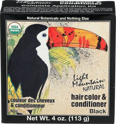 Light Mountain Henna Black 4 Ounces , Black