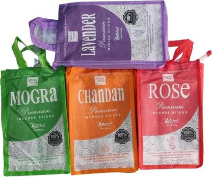swagat agarbatti Shree Maya Mogra, Chandan, Rose , Lavender Mogra, Chandan, Rose, Lavender