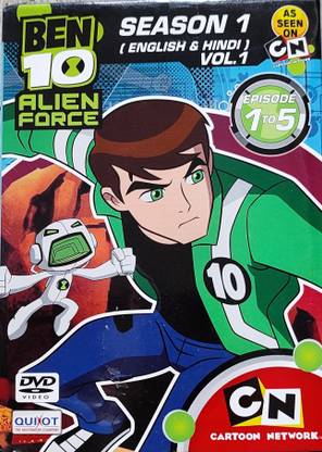 BEN 10 ALIEN FORCE SEASON 1 EPISODE 1-5 (5 EPISODES ) VOL.1 DVD ( ENGLISH & HINDI )