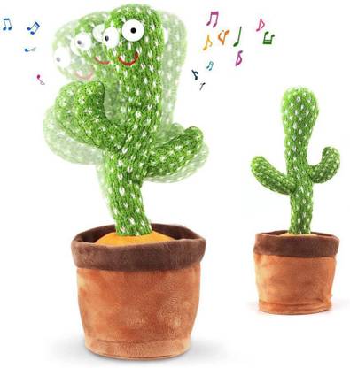 Kid Kraze Dancing Talking Cactus Plush Toy, Wriggle, Singing, Repeat What You Say-465