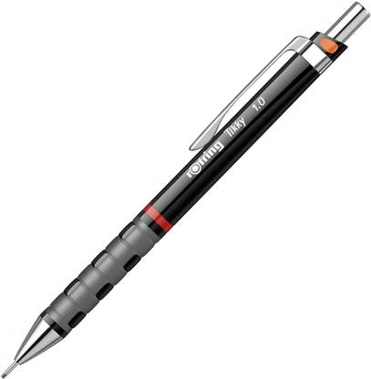 rotring Tikky Mechanical Pencil,HB 1.0mm Lead, Black Plastic Body,Triangular Pencil