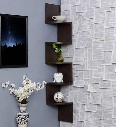 EFA HANDICRAFTS Wooden Wall Shelf