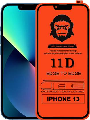 Rofix star Edge To Edge Tempered Glass for APPLE IPHONE 13