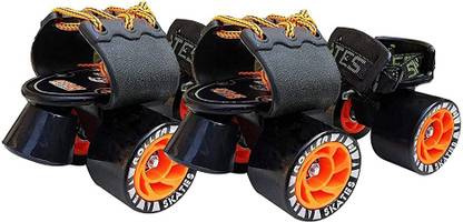 Jaspo Adjustable Quad Roller Skates Suitable for Age Group Quad Roller Skates - Size 7 UK
