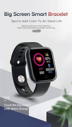Ykarn Trades Best buy activity tracker fitness smartwatch Y68 for girls Smartwatch