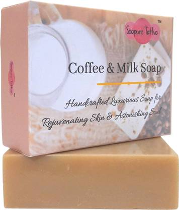 Soapure Tattva Coffee & Milk Handmade Beauty Soap with Goodness of Shea and Coco Butter (Pack of 1)