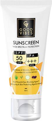 GOOD VIBES Sunscreen - SPF 50 Wide Spectrum Protection Sunscreen with SPF 50 (50 g)