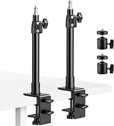 SHOPEE 2 Pack Desk Mount Stand, 12-20inch Tabletop C Clamp Mount Stand Tripod