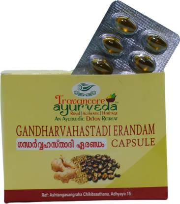 Travancore Ayurveda TA Gandharvahastadi Erandam Capsule
