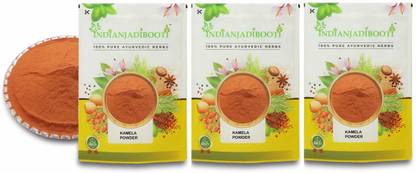 IndianJadiBooti Pure Kamila Powder - Kamela Powder - Camila Powder, 3 Packs of 900 Grams