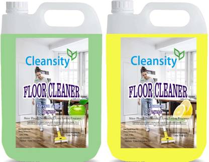 Cleansity 5L Each |Floor Cleaner|Shiny Floor|No Rinsing|Long Lasting Fragrance GreenApple * Lemon