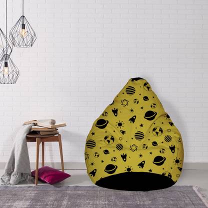 Flipkart SmartBuy XXXL Tear Drop Bean Bag Cover  (Without Beans)