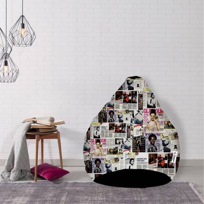 Flipkart SmartBuy XXXL Tear Drop Bean Bag Cover  (Without Beans)