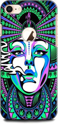 KEYCENT Back Cover for APPLE iPhone 8 WEED ART, TRIPPY, GIRL, PIN OF ART, ABSTRACT, TEXTURE