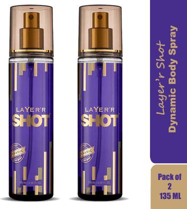 LAYER'R SHOT DYNAMIC DEODORANT SPRAY(PACK OF 135ML*2) Deodorant Spray  -  For Men