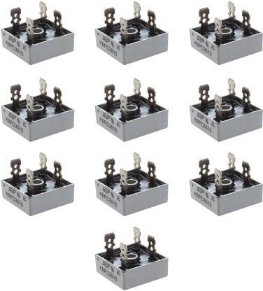 Vecare 10 Pcs KBPC3510 1KV 35A Single Phase Bridge Rectifier Diode Electronic Components Electronic Hobby Kit