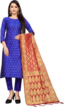 Silk Solid Kurta & Churidar Material