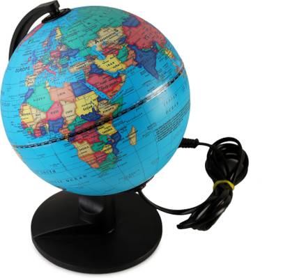 Winners Ornate Globe 808 - Illuminated Desktop Political World Globe