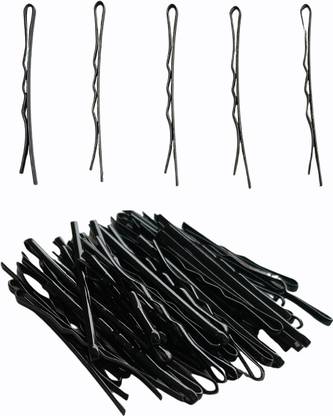 AmazingKarts Black Metal Hair pin Bobby Hair Pin for women's (Pack of 100 pins Black). Hair Pin