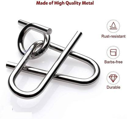 ARNIYAVALA Metal Puzzles Brain Teaser Set IQ Busters Mind puzzle for Kids