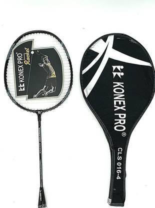 Konex Badminton Racket - CLS 016 Series (with 3/4th Cover-FREE) Black Strung Badminton Racquet