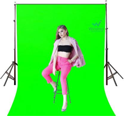 Windrop Solutions 10x10 feet Green Screen Background Backdrop For Photo Videos Reflector