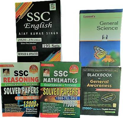 S.S.C Reasoning , Maths , English ( Ajay Kumar Singh ) Lucent's General Science
( All Book English Medium ) Chapter Wise Compilation Of Previous Years' Solved Papers Of Exam Conducted By SSC Graduate Level ( CGL Tier-I & II ) , CPO , DP SI & Constable , 10+2 ( CHSL ) , Stenographer C & D , Matric Level ( MTS & Constable GD ) , FCI , Etc.