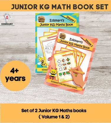 Junior KG Maths Book Set ( Combo Of 2 Books ) LKG Math Worksheets For CBSE , KG Books | Teaches Numbers, Numbers Words, Single Digit Addition And Subtraction, Sorting, For Pre-Primary Child (3-5 Yrs)