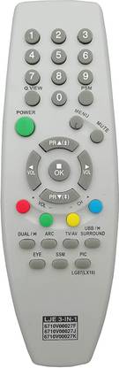 PP CRT TV 3 IN 1 (27-F/J/K) LG CRT TV 3 IN 1 .Old remote must be exactly same . Send old remote photo at 9822247789 whatsapp for verification. Remote Controller