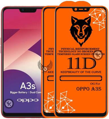 Kreatick Tempered Glass Guard for Oppo A3s