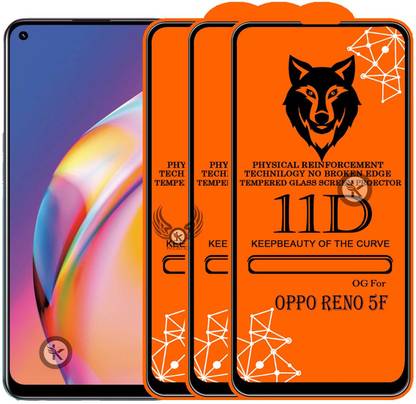 Kreatick Tempered Glass Guard for OPPO RENO 5F