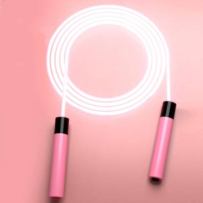 LOVOCAL Led Pvc Jump Rope Colorful Glow Skipping Rope with Fitness, New Model 2022 Digital Cordless Skipping Rope