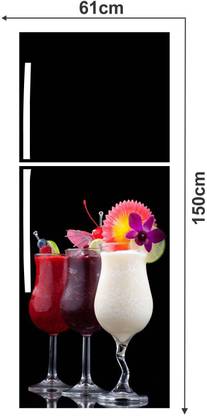 CRAFT STUDIO 61 cm black juice poster(61X150) Self Adhesive Sticker