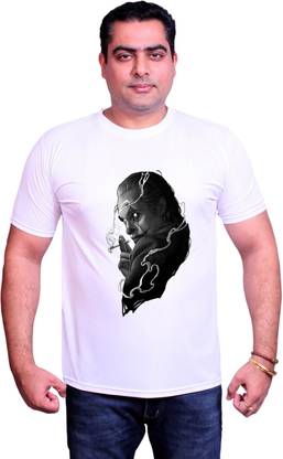 NITYANAND CREATIONS Graphic Print Men White T-Shirt